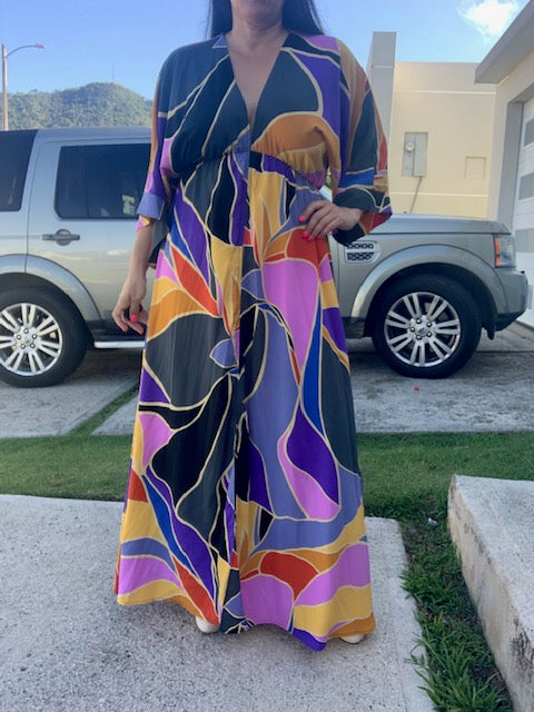 Metamorphosis Print Kimono Maxi Dress Gigi's Fashion PR Metamorphosis Print Kimono Maxi Dress Gigi's Fashion PR