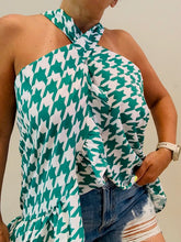 Load image into Gallery viewer, Hounds tooth Print Mini Wrap Skirt