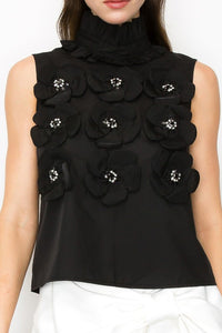 Amanda Flower Detail Blouse