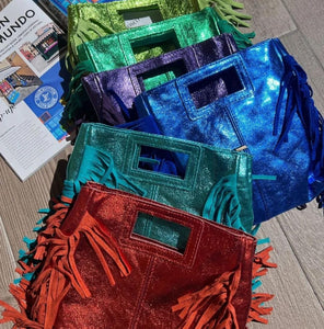 Metallic Fringe Bags