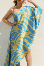 Load image into Gallery viewer, Burst Of Bliss One Shoulder Midi Dress