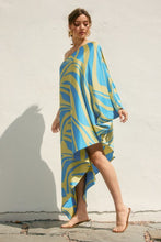 Load image into Gallery viewer, Burst Of Bliss One Shoulder Midi Dress