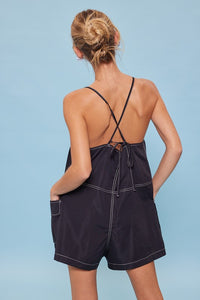 Almaris Open Back Overall Romper