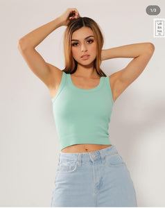 Thick Rib Crop Tank