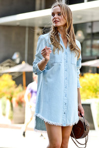 Noelia Denim Shirts Dress