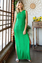 Load image into Gallery viewer, Crochet Knitted Slit Long Cover-Up