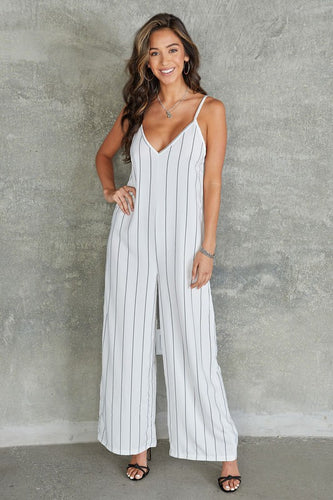 Linna Pinstripe Jumpsuit