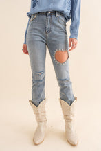 Load image into Gallery viewer, Grace Cut Out Denim Jeans