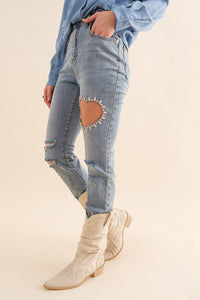 Grace Cut Out Denim Jeans