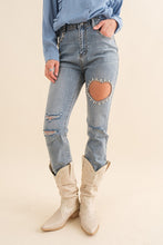 Load image into Gallery viewer, Grace Cut Out Denim Jeans