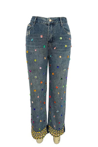 Gem Embellished Jeans