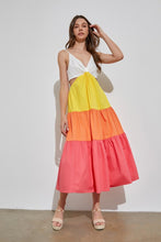 Load image into Gallery viewer, Patty Color Slit Maxi Dress