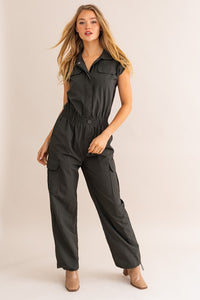 Mimi Pocket Parachute Cargo Jumpsuit