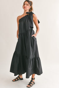 Fedra One Shoulder Maxi Dress