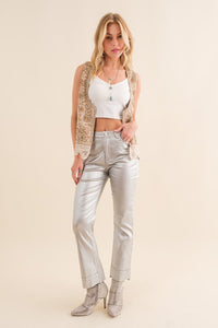 Vero Metallic Denim Jeans