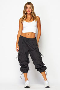 Parachute Ruched Cargo Pocket Jogger