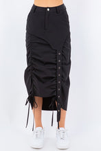 Load image into Gallery viewer, Nivette Side Shirring Ruched Nylon Skirts