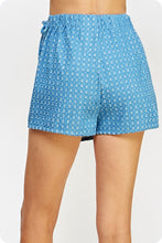 Load image into Gallery viewer, Irene Sequins Metallic Denim Skort