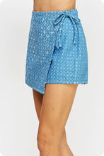 Load image into Gallery viewer, Irene Sequins Metallic Denim Skort