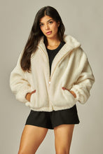 Load image into Gallery viewer, Silvy Bunny Faux Fur Collared Jacket