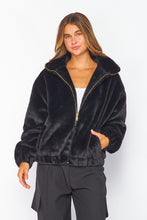 Load image into Gallery viewer, Nicole Bunny Faux Fur Collared Jacket