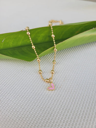 Allie-Pink Necklace