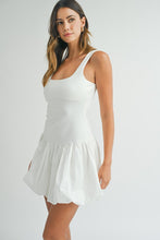 Load image into Gallery viewer, Penelope Bubble Hem Mini Dress