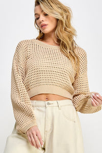 Emily Crochet Sweater Top