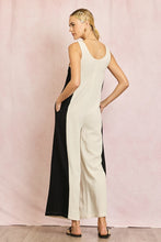 Load image into Gallery viewer, Olivia Linen Contrast Side Jumpsuit