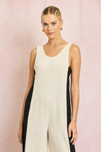 Load image into Gallery viewer, Olivia Linen Contrast Side Jumpsuit