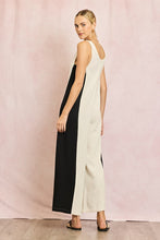 Load image into Gallery viewer, Olivia Linen Contrast Side Jumpsuit