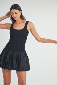 Shakira Bubble Hem Mini Dress