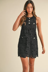 Tamara Lace Crochet Mini Dress