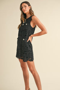 Tamara Lace Crochet Mini Dress