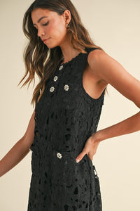 Tamara Lace Crochet Mini Dress