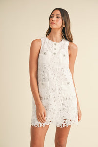 Tamara Lace Crochet Mini Dress