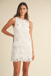 Tamara Lace Crochet Mini Dress