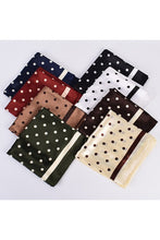 Load image into Gallery viewer, Polka Dot Faux Silk Square Scarf