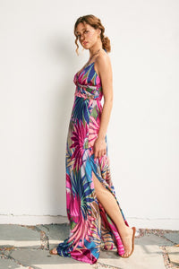 Ava Finesse Halter Sweetheart Midi Dress
