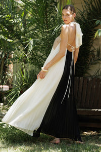Boho Pleated Maxi Dress