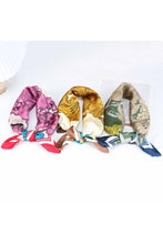 Load image into Gallery viewer, Floral Print Square Shawl Scarf
