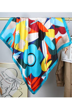 Load image into Gallery viewer, Floral Print Square Shawl Scarf