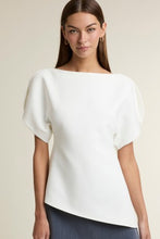 Load image into Gallery viewer, Sherley Asymmetrical Hem Balloon Sleeves Top