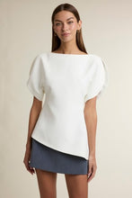 Load image into Gallery viewer, Sherley Asymmetrical Hem Balloon Sleeves Top