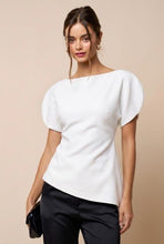 Load image into Gallery viewer, Sherley Asymmetrical Hem Balloon Sleeves Top