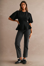 Load image into Gallery viewer, Scuba Peplum Top