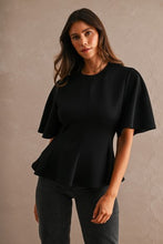 Load image into Gallery viewer, Scuba Peplum Top