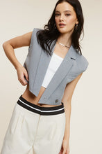 Load image into Gallery viewer, Julieta Pinstripe Cropped Vest