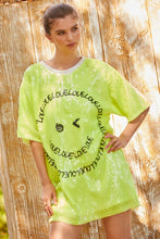 Load image into Gallery viewer, Happy Face Neon Sequin Tunic Top/Dress