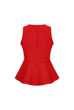 Load image into Gallery viewer, Leyla Peplum Top with Bows
